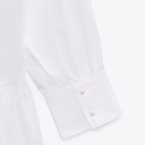 Zara Voluminous Poplin Dress - Picture 6 of 14